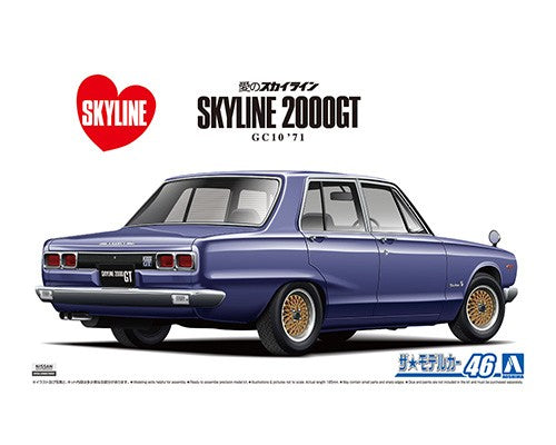 Aoshima 1/24 Nissan Skyline 2000GT GC10 1971 05836 – Burbank's