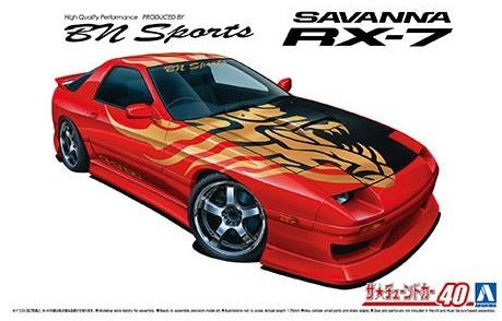 BN Sports SAVANNA RX-7 プラモデル Aoshima 1/24 Mazda RX7 Savanna BN Sports 06150 – Burbank's House