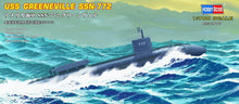 Load image into Gallery viewer, HobbyBoss 1/700 USS Greenville SSN-772 w/ DSRV 87016