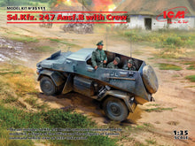 Load image into Gallery viewer, ICM 1/35 German SdkFz 247 Ausf.B Command Armoured Car w/ Crew (4) 35111