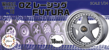 Load image into Gallery viewer, Fujimi 1/24 Wheel Series No. 10 18 inch TW70 OZ Racing Futura  Unplated 193519