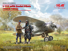 Load image into Gallery viewer, ICM 1/32 Russian I-153 "Chaika" Fighter w/ Pilots 32013