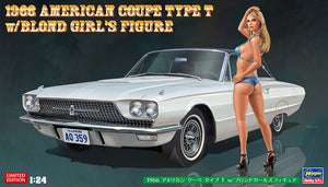 Hasegawa 1/24 1966 American Coupe Ford Thunderbird W/ Blond Girl 52241
