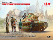 Load image into Gallery viewer, ICM 1/35 French FCM 36 Light Tank w/ French Tank Crew (5) 35338