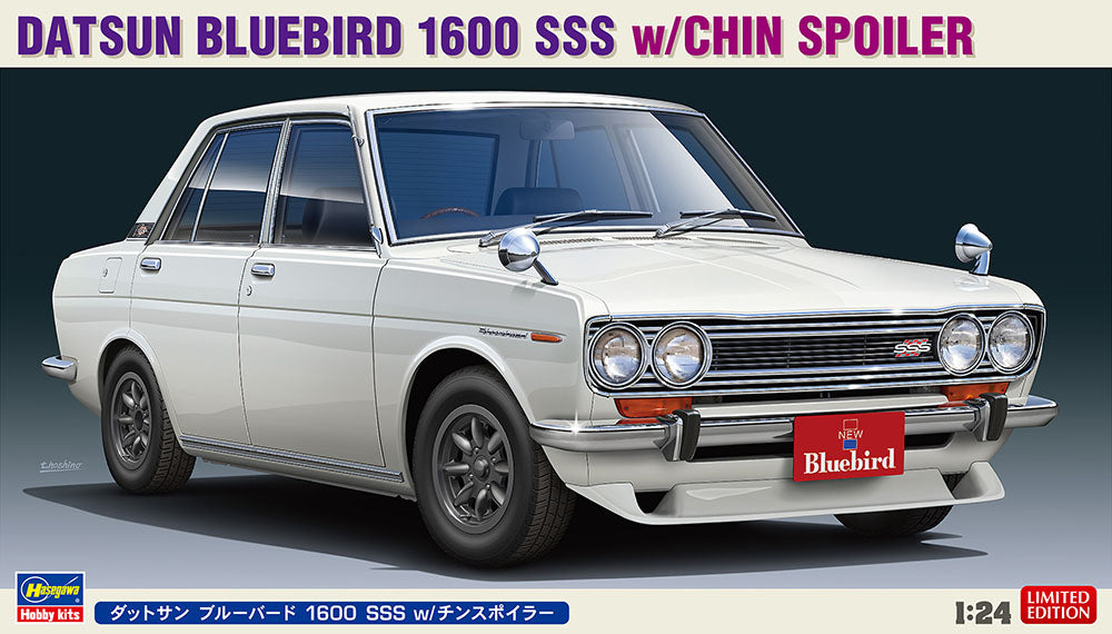 Hasegawa 1/24 Nissan Bluebird (510) 1600SSS w/ Chin Spoiler 20468