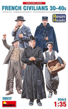Load image into Gallery viewer, Miniart 1/35 French Civilians 30-40s w/ Resin Heads (5) 38037