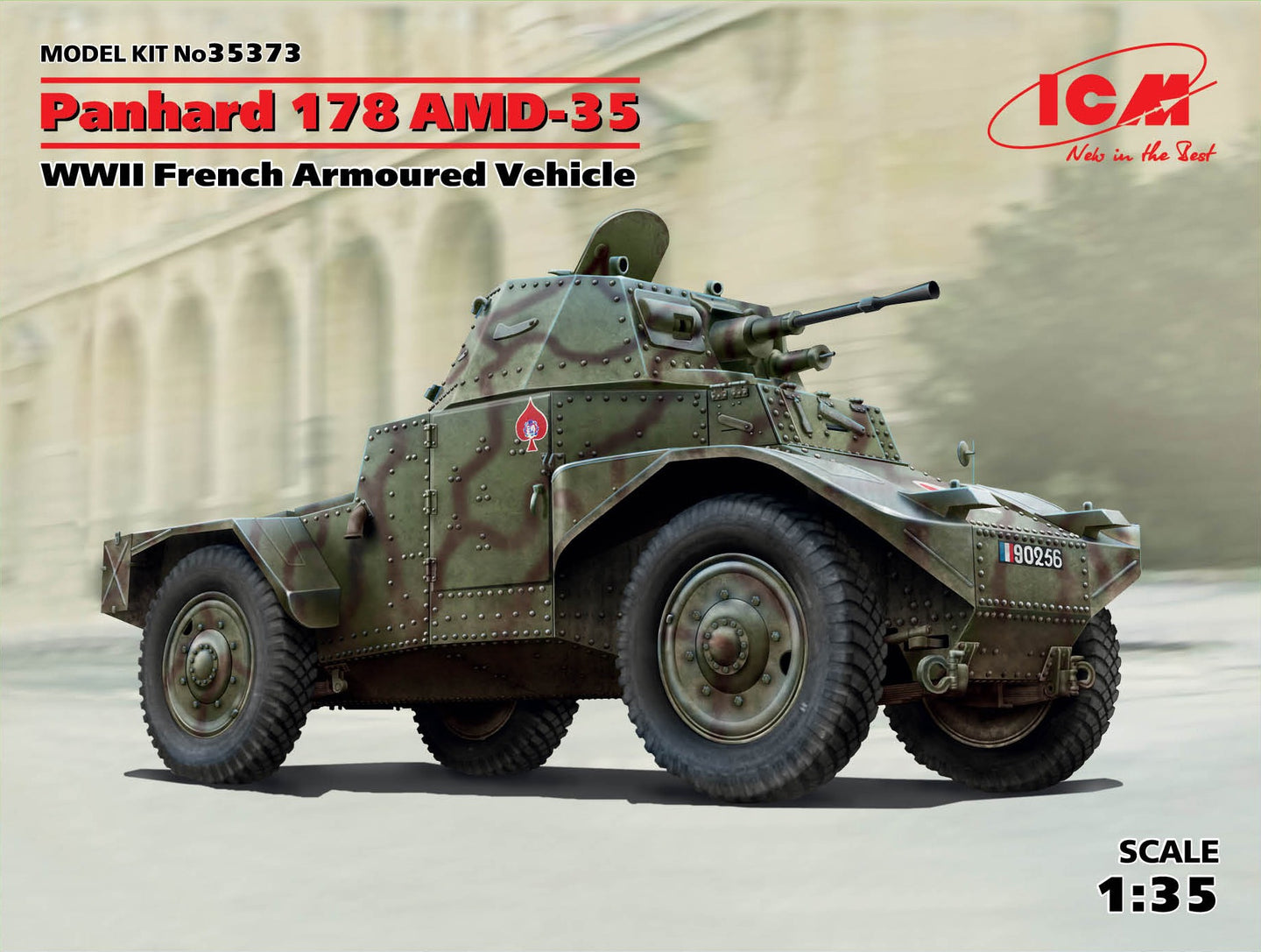 【中古】 ICM 1/35 フランス パナール AMD-35 (178) 装甲指揮車 35375 プラモデル ICM 1/35 French Panhard 178 AMD-35 Armored Car 35373 – Burbank's