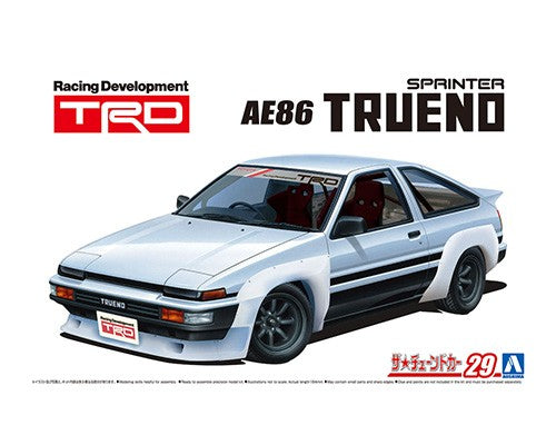 Aoshima 1/24 Toyota AE86 Trueno Sprinter TRD 05896 – Burbank's
