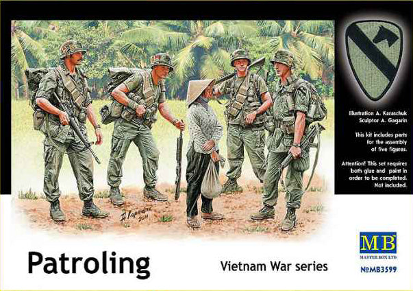 MasterBox 1/35 US Patrolling Vietnam War Series MB3599