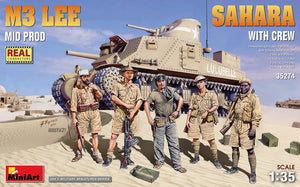 MiniArt 1/35 US M3 Lee Mid Production "Sahara" w/ Crew 35274