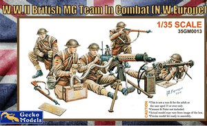 Gecko Models 1/35 British MG Team In Combat (N.W. Europe) Set 35GM0013