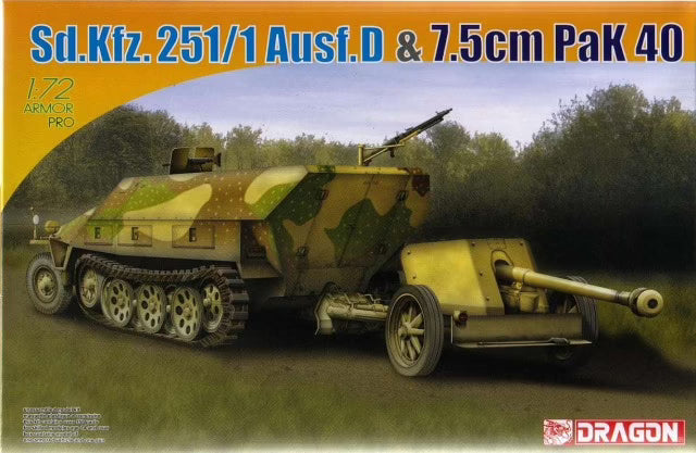Dragon 1/72 Sd.Kf. 251/1 Ausf.D & 7.5mm PaK 40 7369