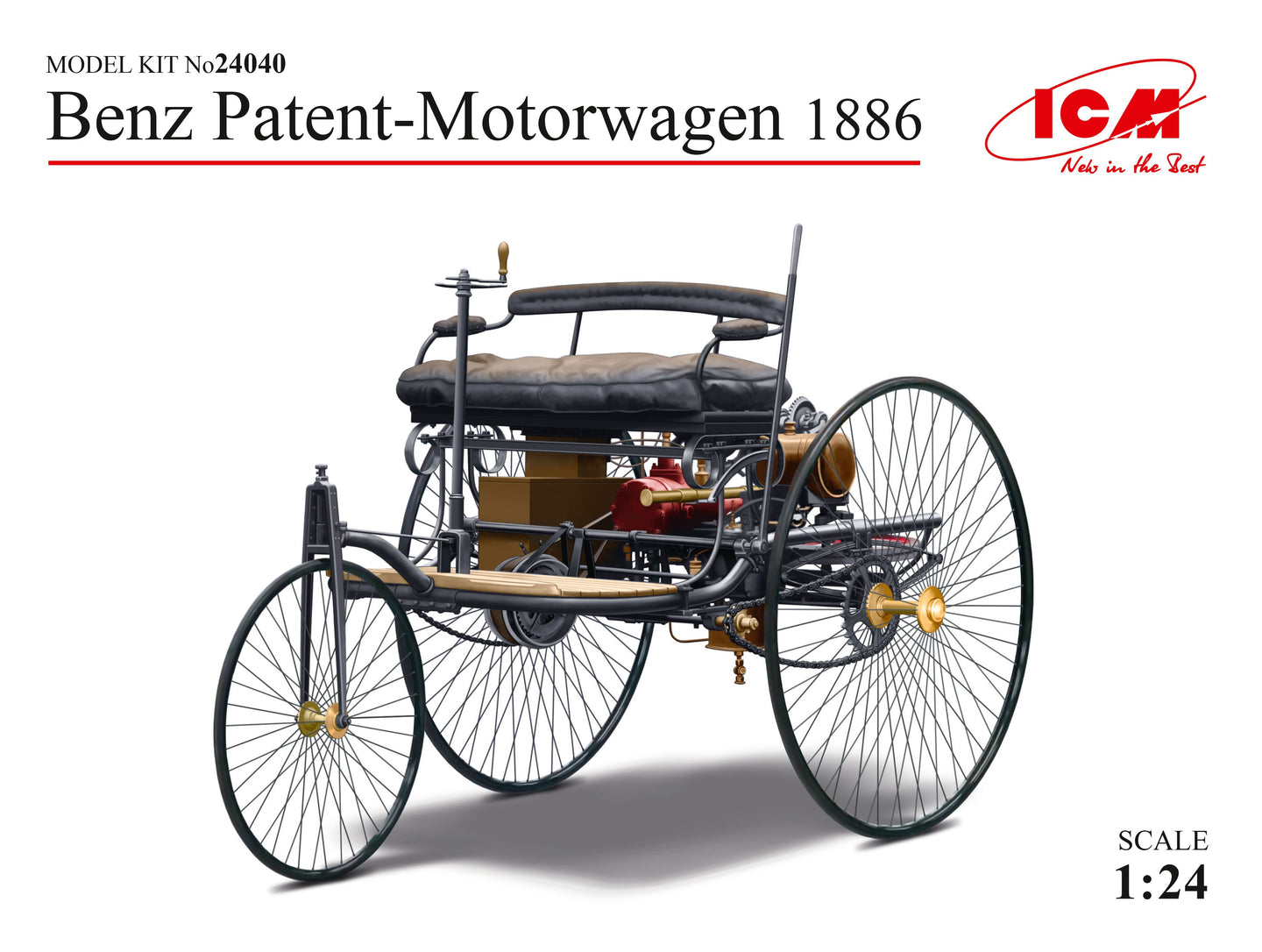 ICM 1/24 Benz Patent-Motorwagen 1886 (100% new molds) 24040