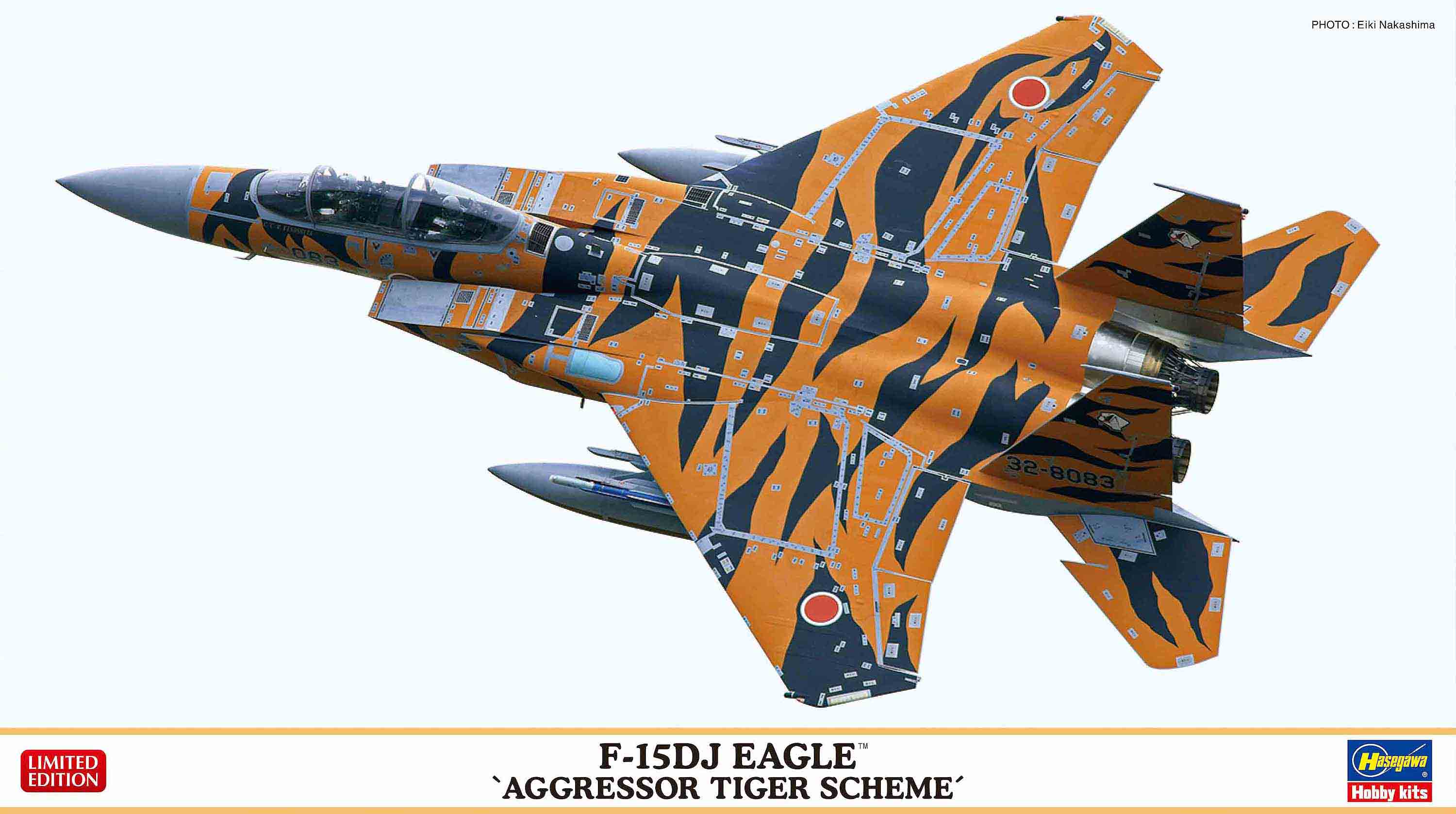 Hasegawa 1/72 Japanese F-15DJ Eagle 'Aggressor Tiger Scheme' 02392