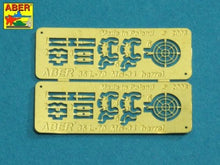 Load image into Gallery viewer, Aber 1/35 German Machine Gun MG34 Barrels (2) 35 L-70'