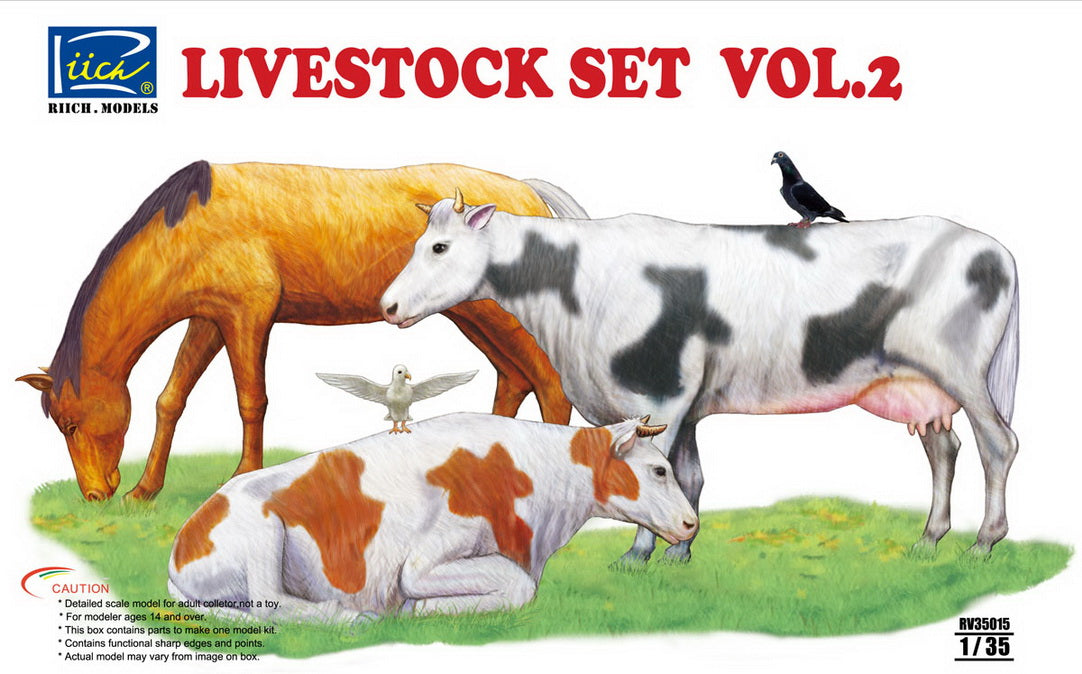 Riich Models 1/35 Livestock Set Vol 2 RV35015