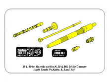 Load image into Gallery viewer, Aber 1/35 German 2cm KwK.30 &amp; MG34 Barrels for Pzkpfw II A-F 35 L-106n'