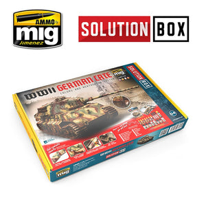 Ammo by Mig AMIG7703 Solution Box WWII German Late Colors & Weathering System