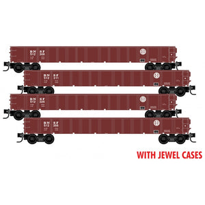 Micro-Trains MTL N BNSF 50’ Gondola 4-Pack JEWEL CASES 983 00 198 SALE ***