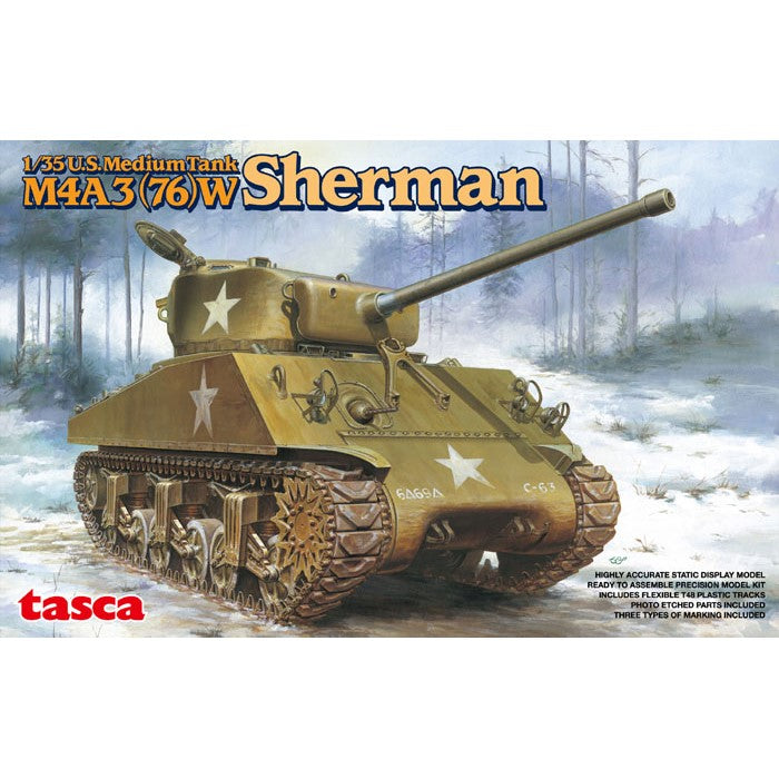 Asuka (Tasca) 1/35 US M4A3 (76)W Sherman 35-019