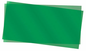 Evergreen 9903 Styrene Plastic Transparent Green Sheet 0.010" x 6"x 12" (2)