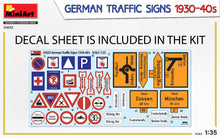 Load image into Gallery viewer, MiniArt 1/35 German Traffic Signs 1930-40's 35633