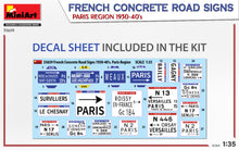 Load image into Gallery viewer, MiniArt 1/35 French Concrete Road Signs 1930-40's. Paris Region 35659