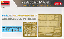 Load image into Gallery viewer, MiniArt 1/35 German Pz.Beob.Wg.IV Ausf. J Late/Last Prod. 2 in 1 with Crew 35344