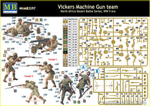 Load image into Gallery viewer, MasterBox 1/35 British Vickers MG Team, North Africa Desert (5) MB3597