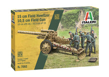 Load image into Gallery viewer, Italeri 1/72 German 15 cm Field Howitzer / 10,5 cm Field Gun 7082'