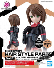 Load image into Gallery viewer, Bandai 30 Minutes Sisters Option Hair Style Parts Vol. 2 (Brown 1) 2561683B