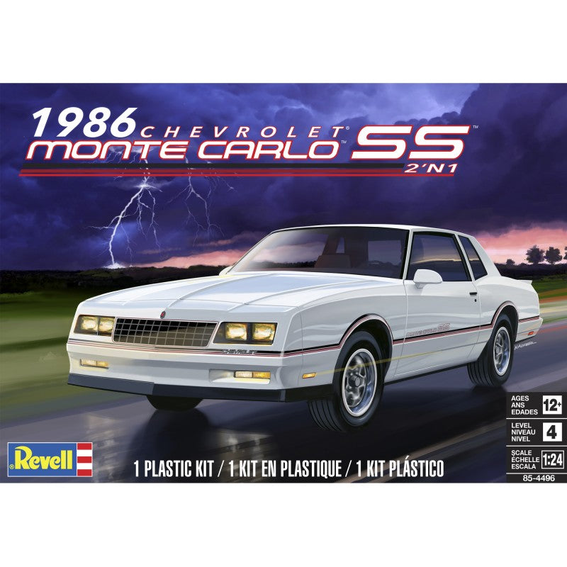Revell 1/24 Chevrolet Monte Carlo SS 1986 2 In 1 854496 