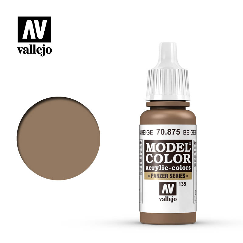 Vallejo Model Color (135) 70.875 Beige Brown 17ml