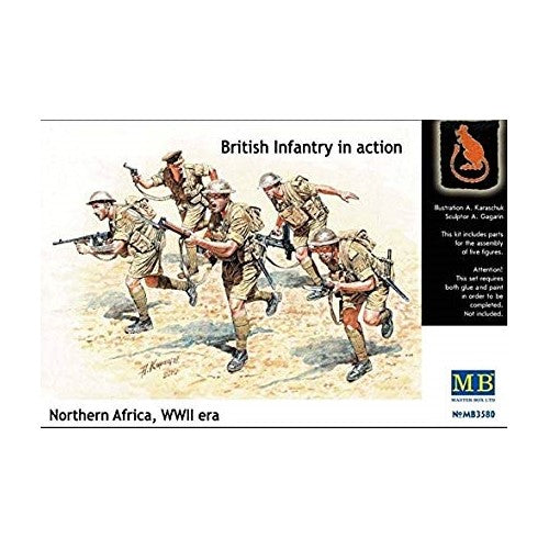 MasterBox 1/35 British Infantry In Action North Africa  3580