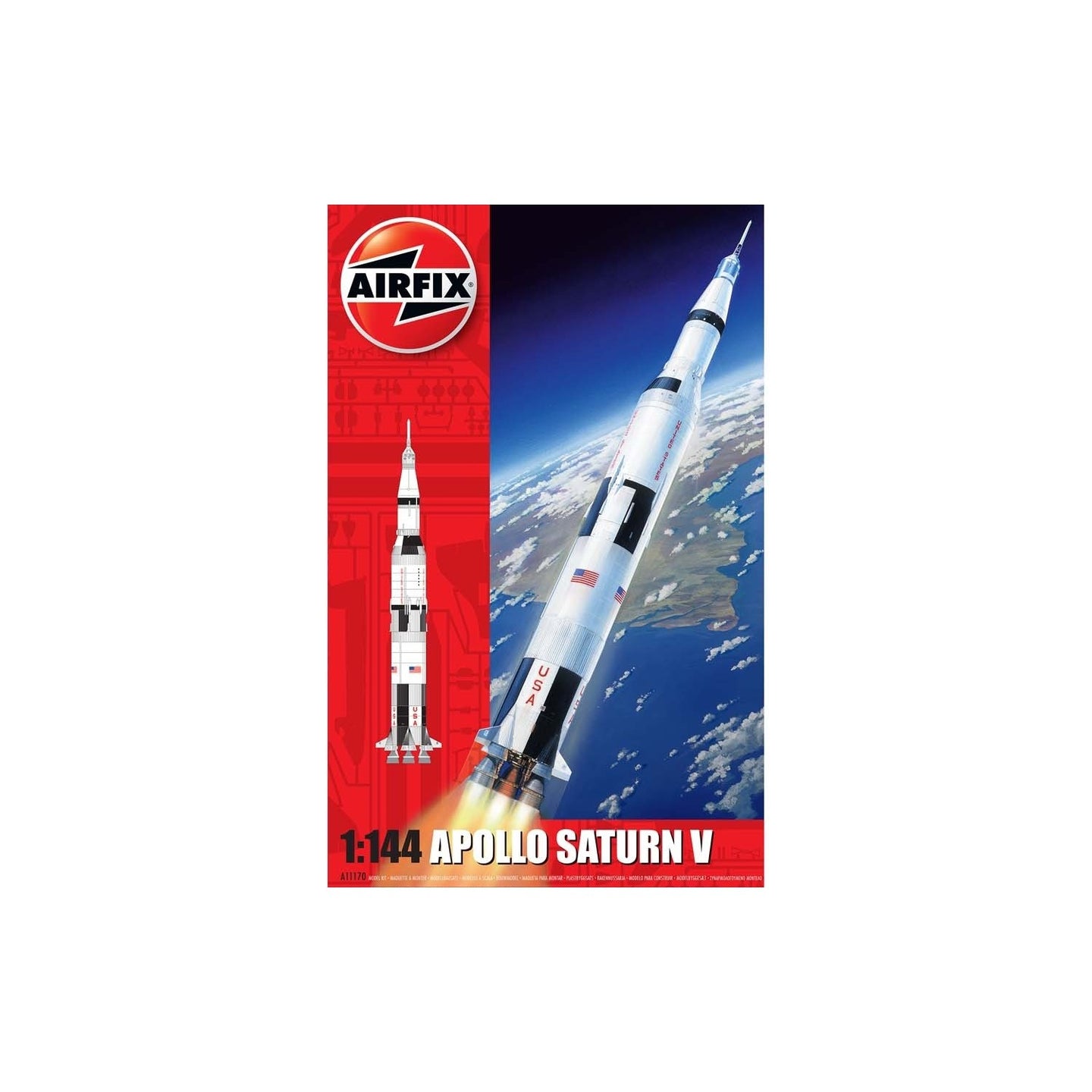 Airfix 1/144 US NASA Apollo Saturn V Plastic Model Kit A11170