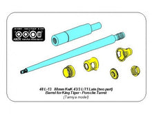 Load image into Gallery viewer, Aber 1/48 German 8,8cm Kw.K 43/3 L/71 Late Barrel (Two Part) 48 L-13'
