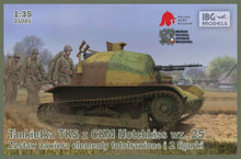 Load image into Gallery viewer, IBG 1/35 Polish TKS Tankette w/ CKM Hotchkiss wz.25 MG and 2 Figures 35045