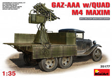 Load image into Gallery viewer, MiniArt 1/35 Russian GAZ-AAA w/ Quad M4 Maxim MGs 35177