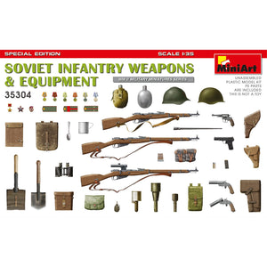 MiniArt 1/35 Russian  Infantry Weapons & Equipment WWII 35304