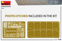 Load image into Gallery viewer, MiniArt 1/35 German Pz.Kpfw.IV Ausf. H Vomag Mid Prod.7/1943 [Interior Kit] 35305