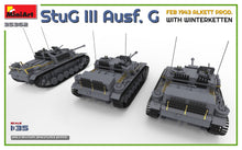 Load image into Gallery viewer, MiniArt 1/35 German Stug III Ausf. G Feb 1943 Alkett Production w/ Winterketten 35362