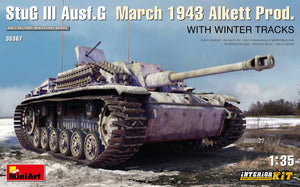 MiniArt 1/35 German StuG.III Ausf.G 3/43 Alkett Prod. w/Winter Tracks Interior Kit 35367