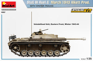MiniArt 1/35 German StuG.III Ausf.G 3/43 Alkett Prod. w/Winter Tracks Interior Kit 35367