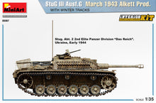 Load image into Gallery viewer, MiniArt 1/35 German StuG.III Ausf.G 3/43 Alkett Prod. w/Winter Tracks Interior Kit 35367