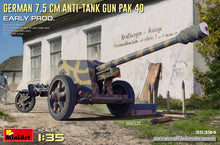 Load image into Gallery viewer, MiniArt 1/35 German 7.5cm Anti-Tank Gun PAK40 Early Production 35394