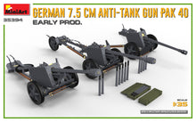 Load image into Gallery viewer, MiniArt 1/35 German 7.5cm Anti-Tank Gun PAK40 Early Production 35394