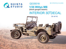 Load image into Gallery viewer, Quinta Studio 1/35 Interior 3D Decal US Willys Jeep QD35018