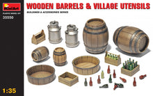 Load image into Gallery viewer, MiniArt 1/35 Wooden Barrels &amp; Villiage Utensils 35550