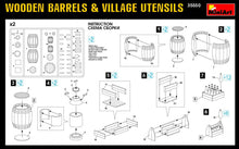 Load image into Gallery viewer, MiniArt 1/35 Wooden Barrels &amp; Villiage Utensils 35550
