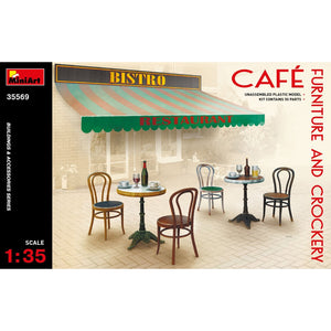 MiniArt 1/35 Cafe Furniture and Crockery 35569